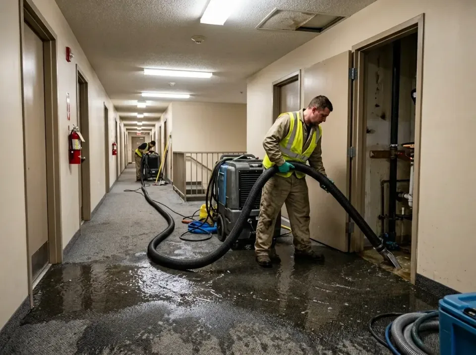 multi-unit-apartment-hallway-f-005 — frequently asked questions, Emergency Burst Pipe Water Extraction & Removal in North Ar…